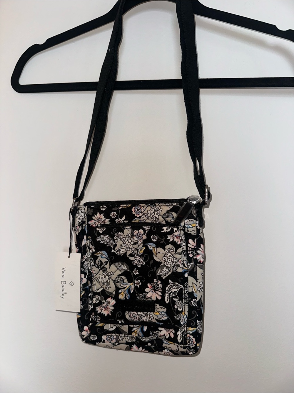 Vera Bradley Black Floral Print Crossbody
